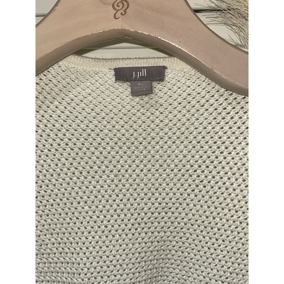 J Jill Women's Long Sleeve Knit Open Front Cardigan Sweater Striped Size XL - Picture 2 of 8